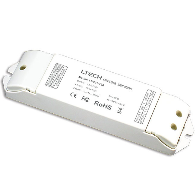 1CH CV DMX Decoder LT-801-12A 1CH CV DMX Decoder LT-801-12A